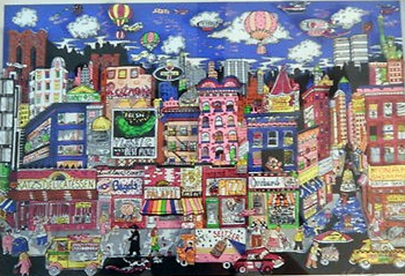 Charles Fazzino - What's to Nosh - 3-D Limited Edition Serigraph