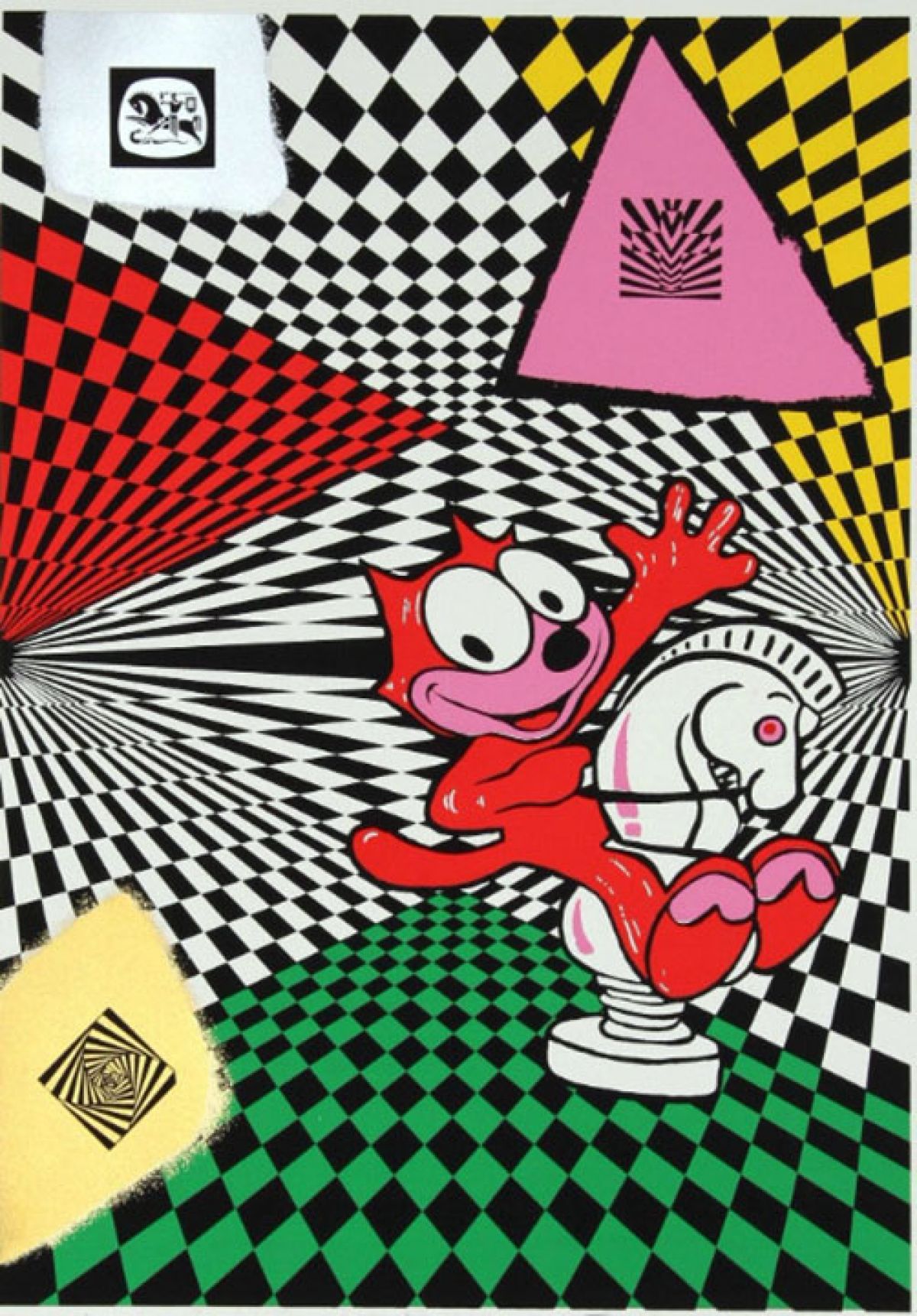 Ronnie Cutrone - White Knight - Limited Edition Serigraph