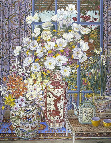 John Powell - White Poppies - Limited Edition Serigraph