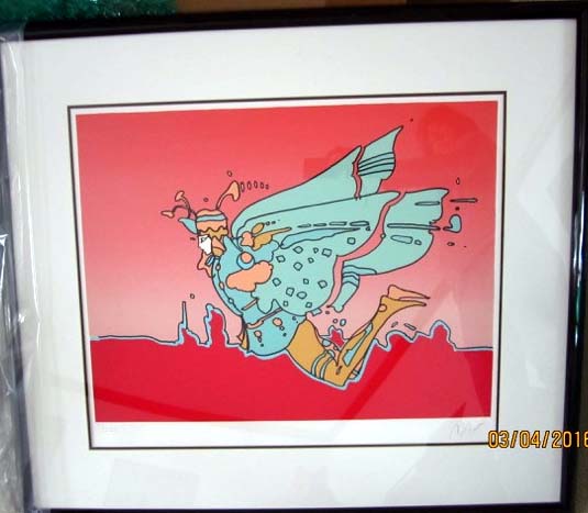 Peter Max - Winged Flyer II - Limited Edition Serigraph