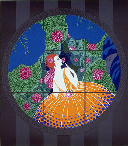  Erte - Winter Flowers - Limited Edition Serigraph