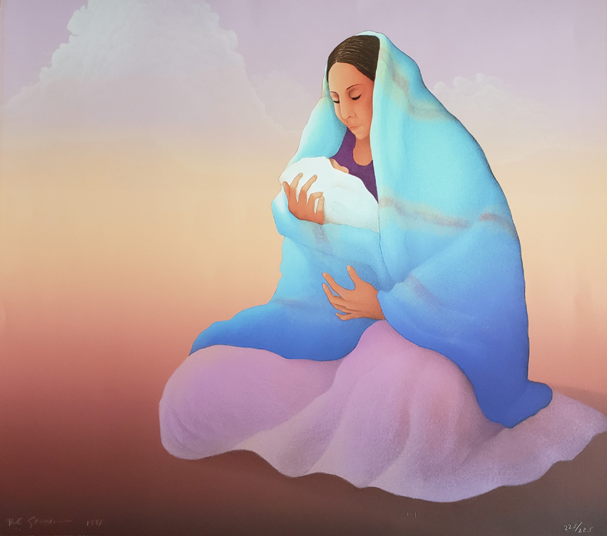 RC Gorman - Winters Child - Limited Edition Lithograph