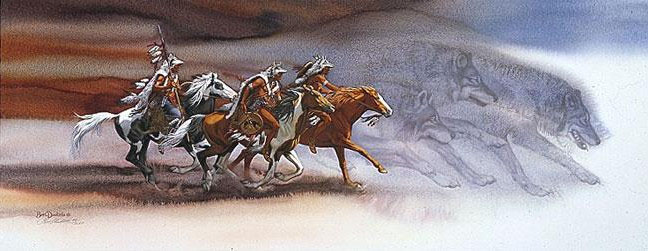 Bev Doolittle - Wolves of the Crow - Limited Edition Lithograph