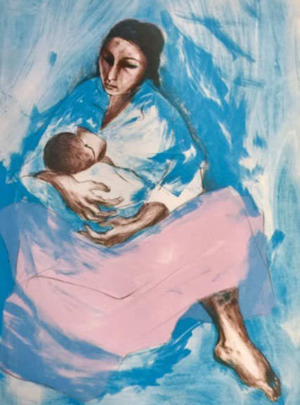 RC Gorman - Woman - Limited Edition Lithograph