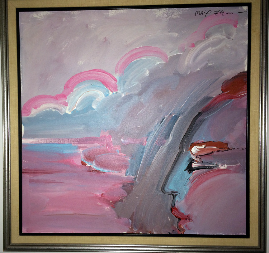 Peter Max - Unknown ... Possibly "woman Facing East" - Original Painting - Acrylic or Oil on Canvas