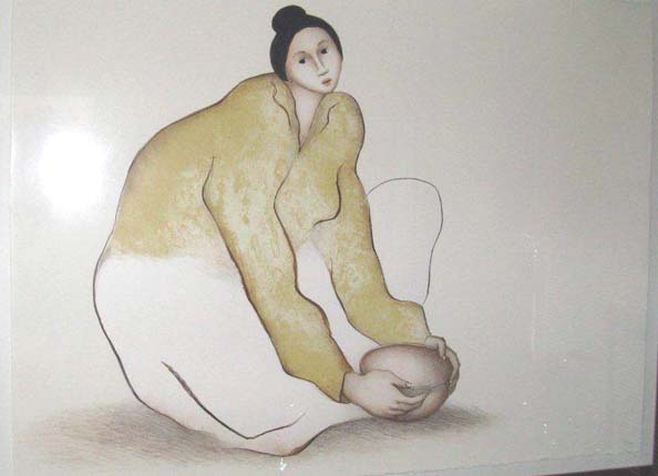RC Gorman - Woman from Chinle, State III - Limited Edition Lithograph