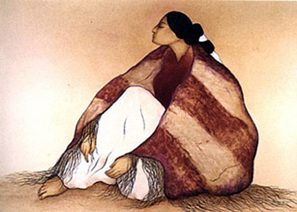 RC Gorman - Woman from Ranchos - Limited Edition Lithograph