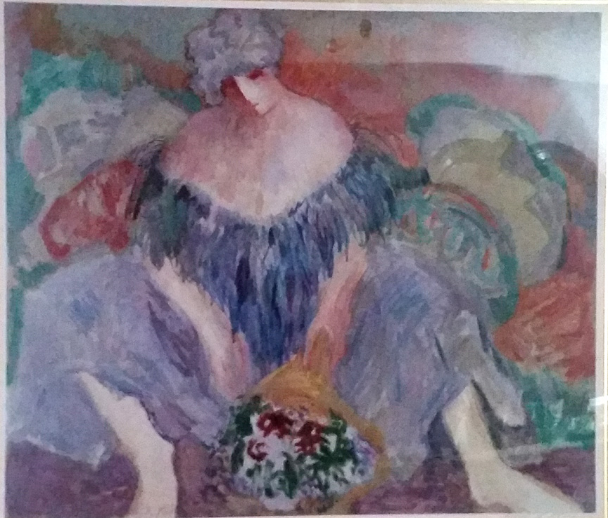 Barbara A. Wood - Blue Lady - Limited Edition Lithograph