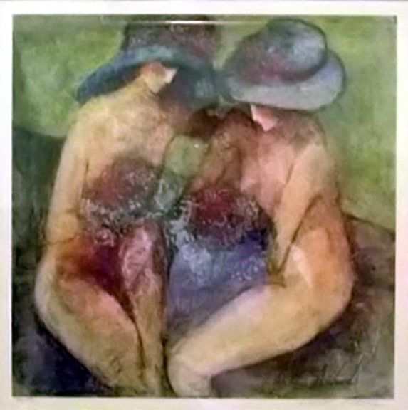 Barbara A. Wood - Forget Me Nots - Limited Edition Lithograph