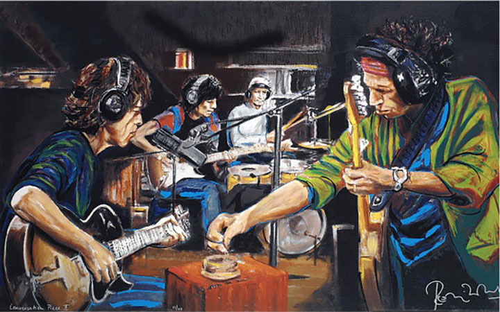 Ronnie Wood - Conversation Piece - Original Painting - Acrylic on Canvas