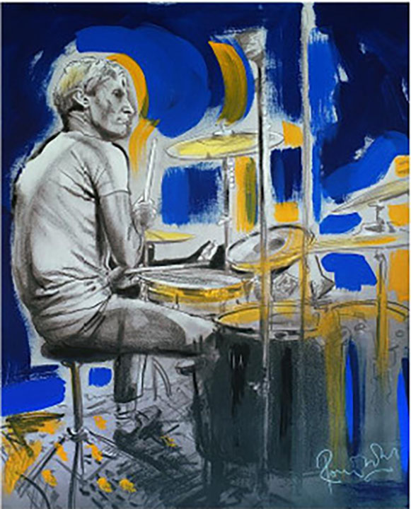Ronnie Wood - Satisfaction Charlie - Original Painting - Acrylic on Canvas