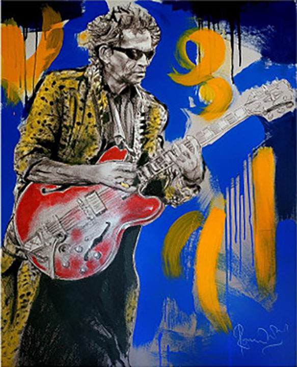 Ronnie Wood - Satisfaction Keith - Original Painting - Acrylic on Canvas