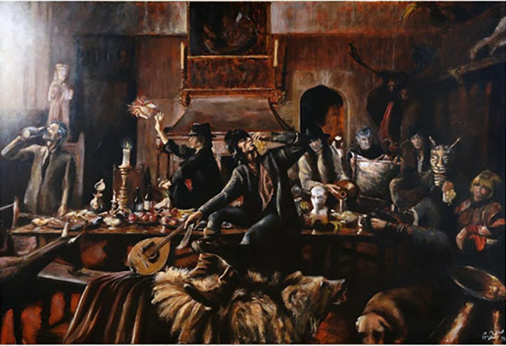 Ronnie Wood - Beggars Banquet - Original Painting - Oil on Canvas