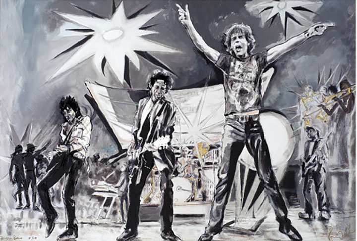 Ronnie Wood - Bigger Bang - Original Painting - Oil on Canvas