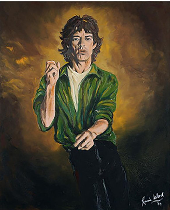Ronnie Wood - Mick Ii - Original Painting - Oil on Canvas