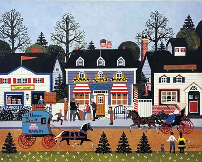 Jane Wooster Scott - Domino Game - Limited Edition Lithograph