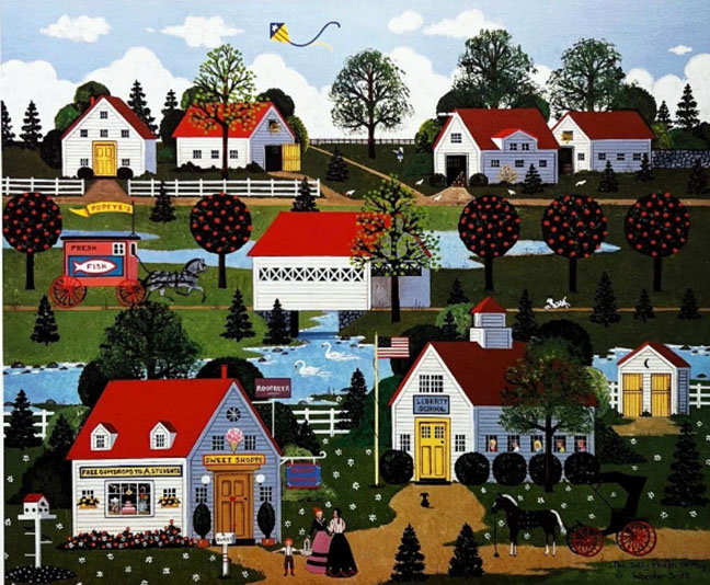 Jane Wooster Scott - Jolly Month Of May - Limited Edition Lithograph