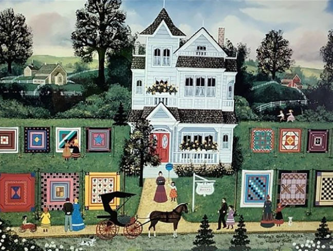 Jane Wooster Scott - Quigleys Quality Quilts - Limited Edition Lithograph