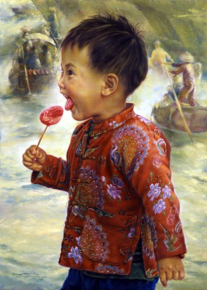 Wai Ming - Wow, Sweet! - Limited Edition Lithograph