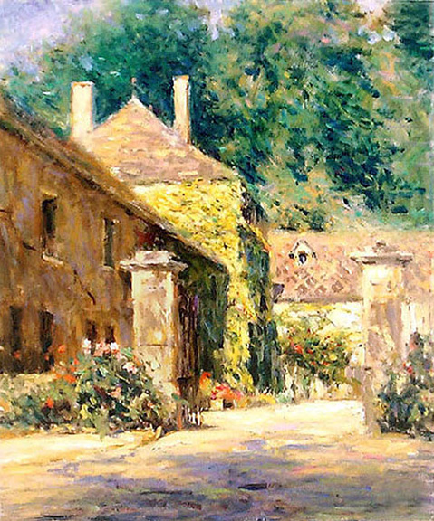 Leonard Wren - Walkway at Sassony - Limited Edition Giclee on Canvas