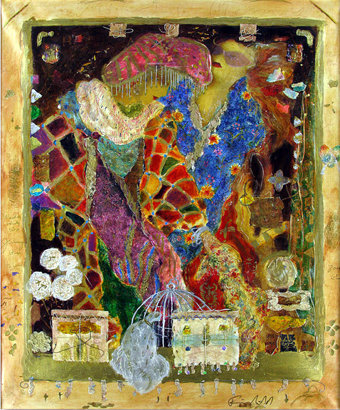 Roy Fairchild Woodard - Writing On Walls - Limited Edition Serigraph on Canvas