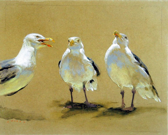 Jamie Wyeth - Gulls Haggling - Limited Edition Lithograph