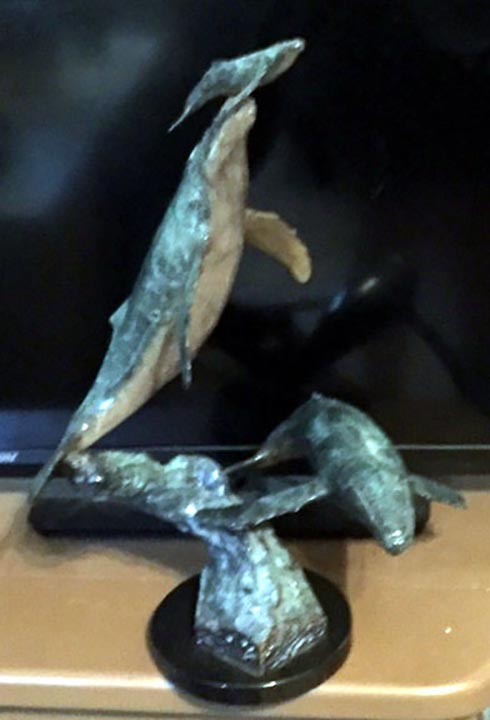Wyland - Cow Calf Escort - Limited Edition Bronze Sculpture