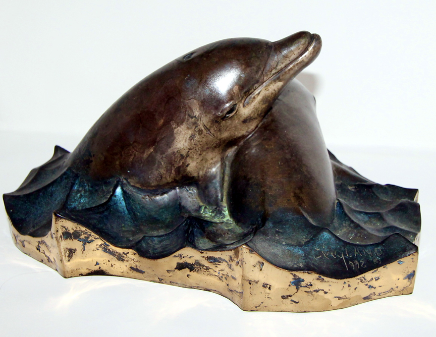 Wyland - Dolphin Love - Limited Edition Bronze Sculpture