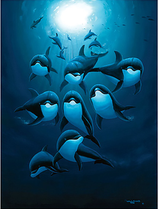 Wyland - Dolphin Playground - Limited Edition Lithograph
