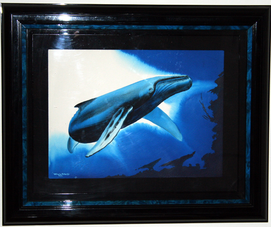 Wyland - Friendly Visit - Original Painting - Watercolor