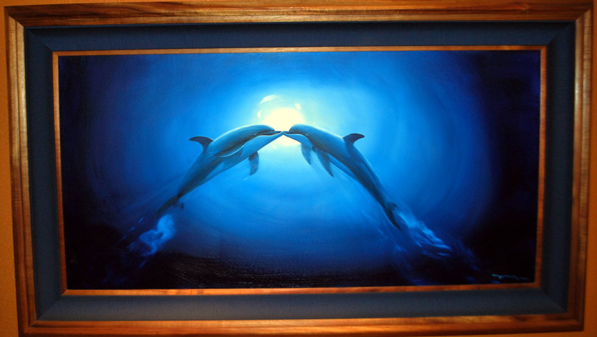 Wyland - Kiss Under The Sea - Original Painting - Oil on Canvas