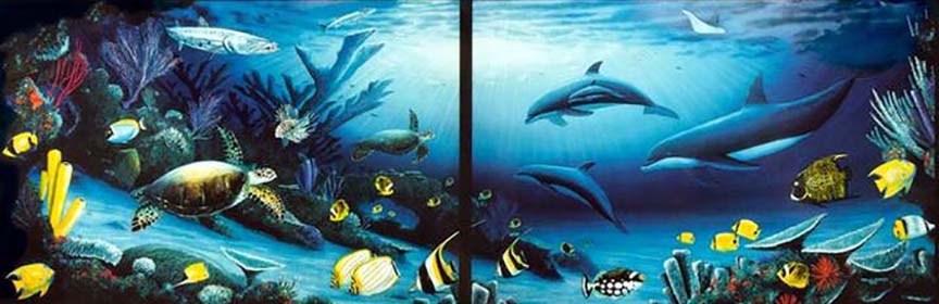 Wyland - Living Reef - Limited Edition Cibachrome on Panel