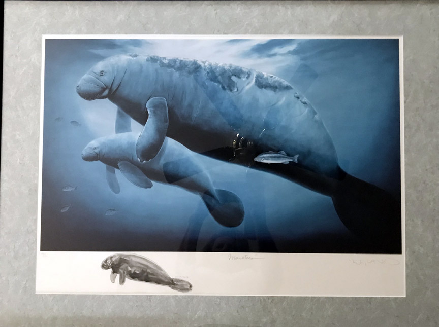 Wyland - Manatees - Limited Edition Lithograph