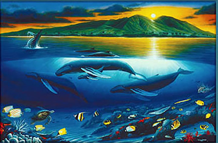 Wyland - Maui Dawn - Limited Edition Giclee on Canvas