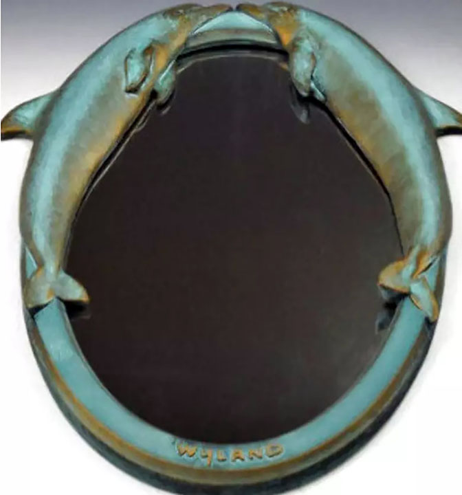 Wyland - Dolphin Romance - Limited Edition Bronze Mirror