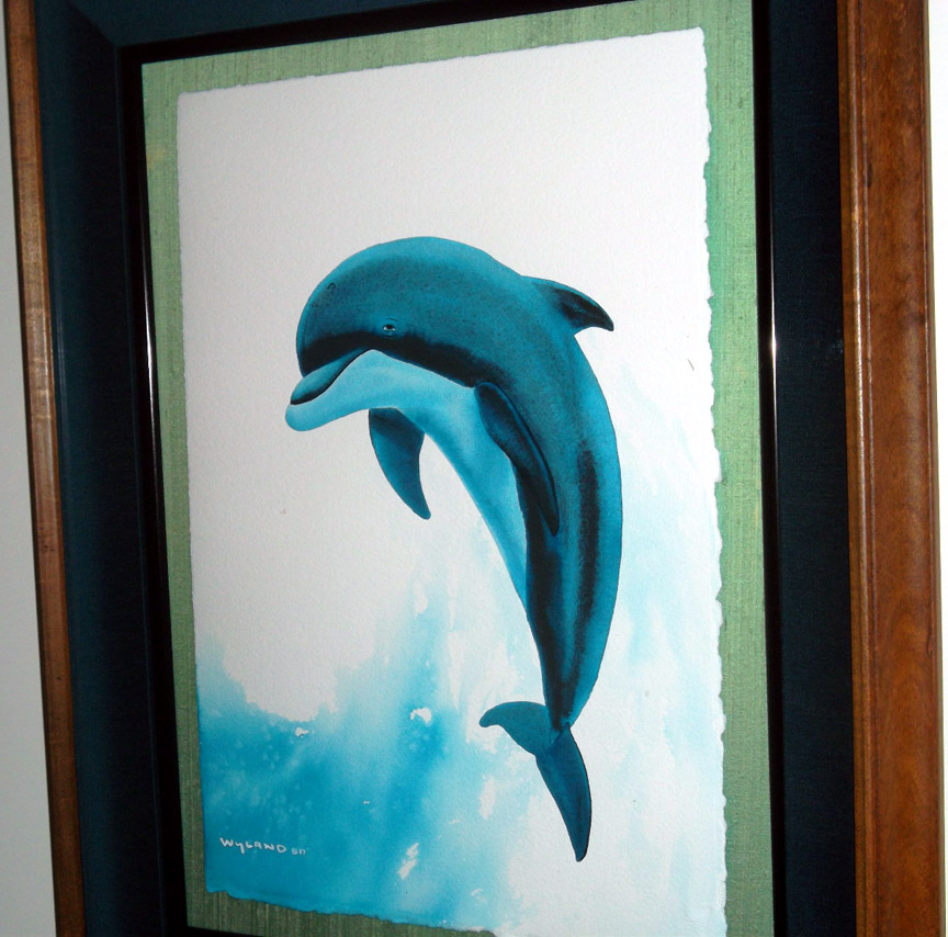 Wyland - Open Ocean Dolphin - Original Painting - Watercolor