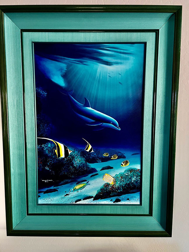 Wyland - Dolphin Moment - Original Painting - Oil / Acrylic on Canvas