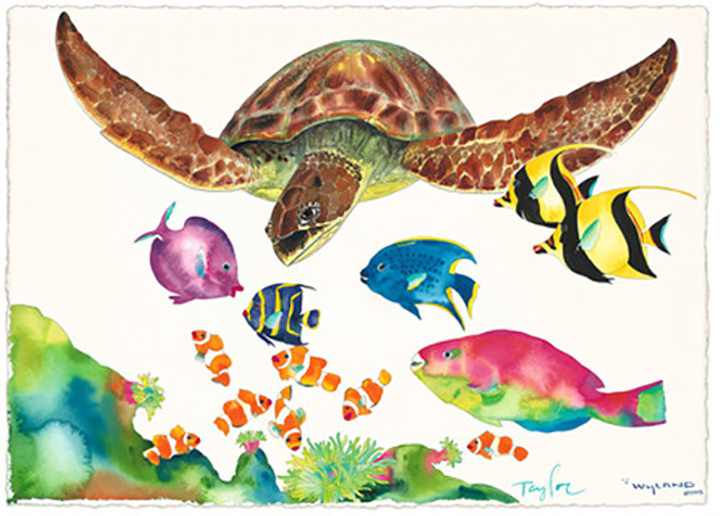 Wyland - Something Fishee - Limited Edition Giclee on Canvas