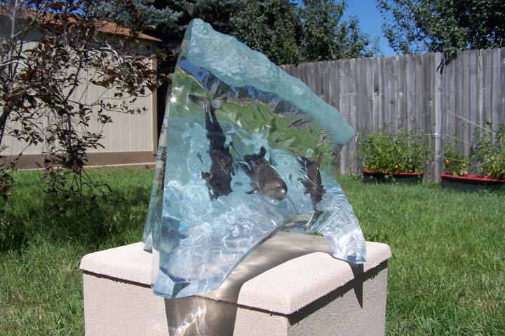 Wyland - Surf Riders - Limited Edition Acrylic Sculpture