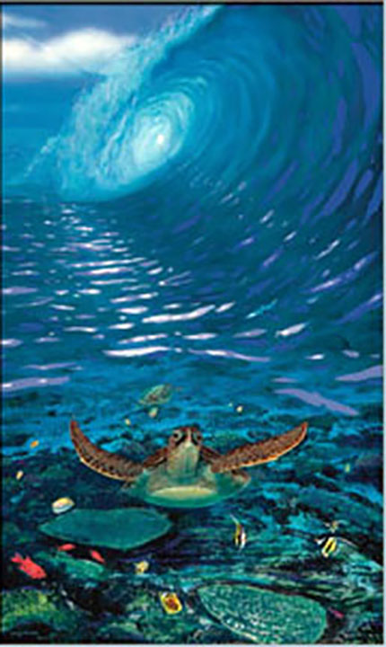 Wyland - Turtle Time - Limited Edition Giclee on Canvas