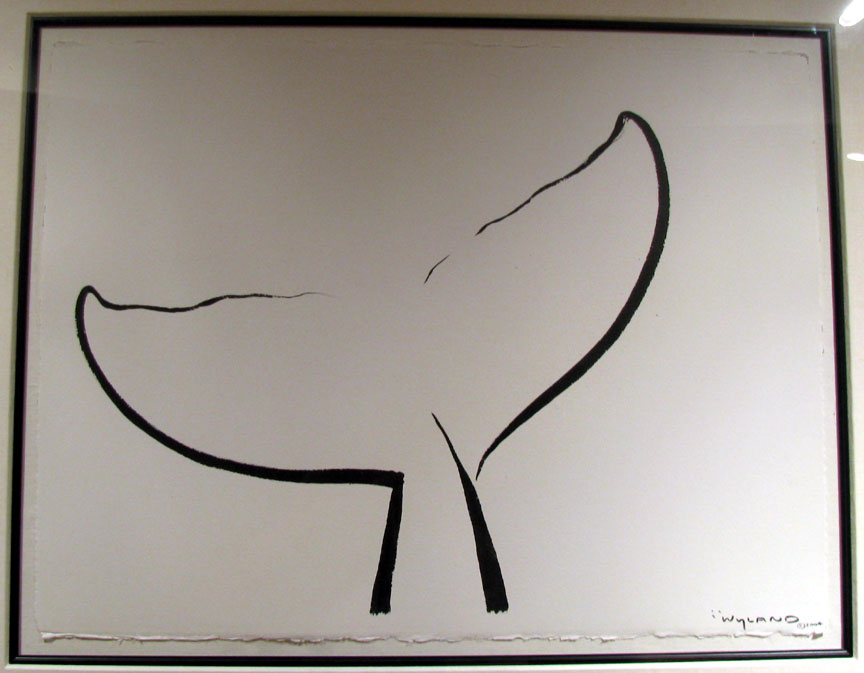 Wyland - Whale Tail - Original Painting - Chinese Brush Stroke