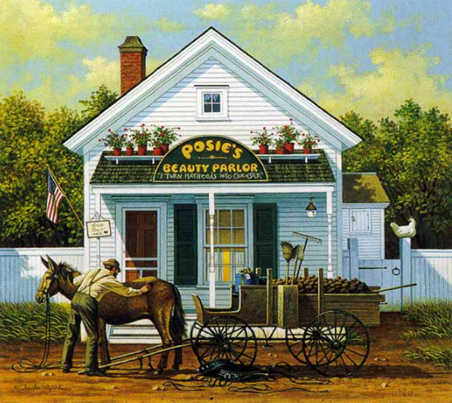 Charles Wysocki - Beauty and the Beast - Limited Edition Lithograph