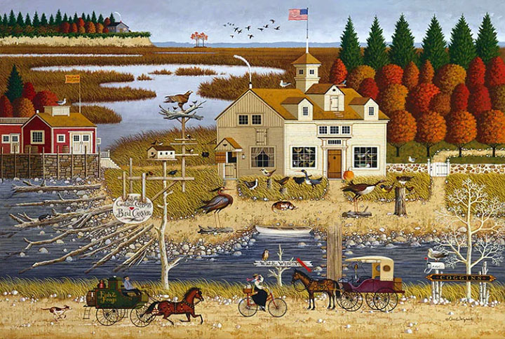 Charles Wysocki - Carver Coggins - Limited Edition Lithograph