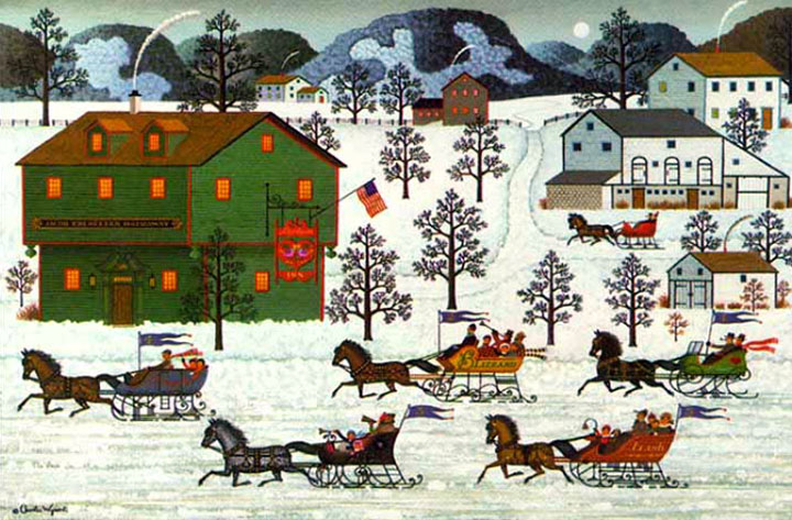 Charles Wysocki - Country Race - Limited Edition Lithograph