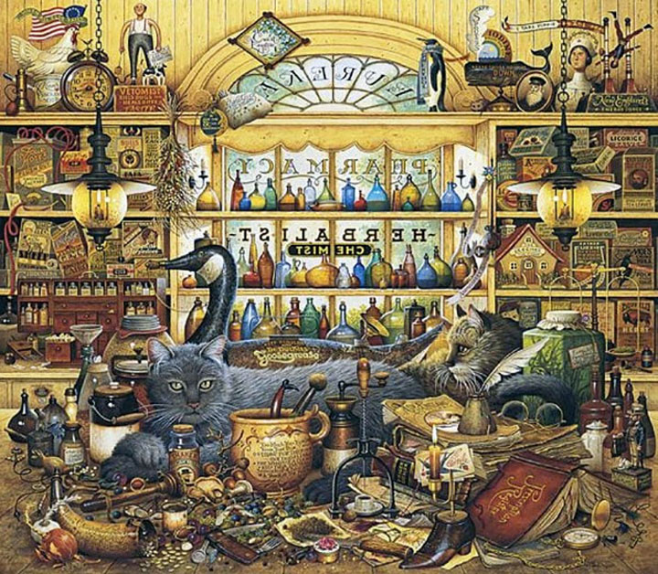 Charles Wysocki - Elmer and Loretta Hangin Out - Limited Edition Lithograph