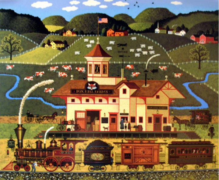 Charles Wysocki - Fox Hill Farms - Limited Edition Lithograph