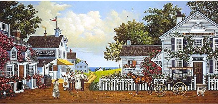 Charles Wysocki - Fun-Loving Silly Folks - Limited Edition Lithograph