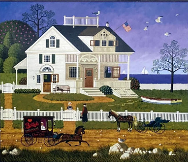 Charles Wysocki - Pickwick Cottage - Limited Edition Lithograph