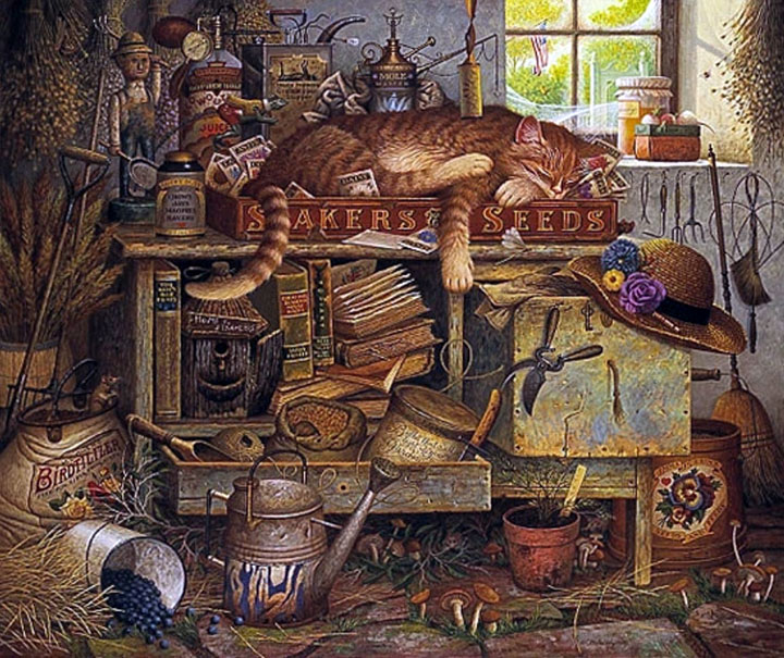 Charles Wysocki - Remington The Horticulture - Limited Edition Lithograph