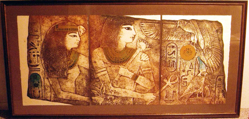 Mikulas Kravjansky - The XVIIIth Dynasty of Egypt - Limited Edition Intaglio Mixed Media